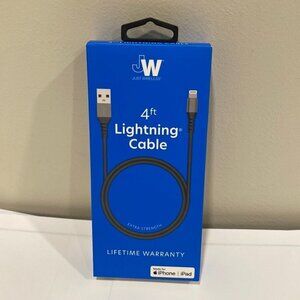 Lightning Charging Cable for iPhone Apple 4ft foot feet iPad Charger